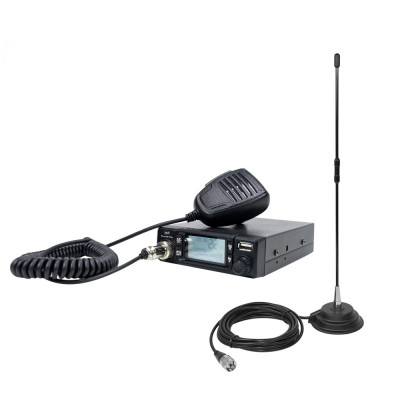 Pachet Statie radio CB PNI Escort HP 9700 USB si Antena CB PNI Extra 40 cu baza magnetica, alimentare 12V / 24V, mufa de bricheta inclusa foto