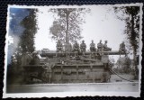 P.385 FOTOGRAFIE GERMANIA WWII WEHRMACHT TUN TANC MILITARI FRANTA MONTARGIS