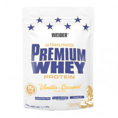 Pudra proteica cu aroma de Vanilla-Caramel Premium Whey, 500g, Weider