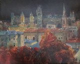 Cumpara ieftin GABRIEL GHEORGHIU-PICTOR IESEAN 1954-2025-VEDERE SPRE PALATUL CULTURII-ULEI PE PLACAJ