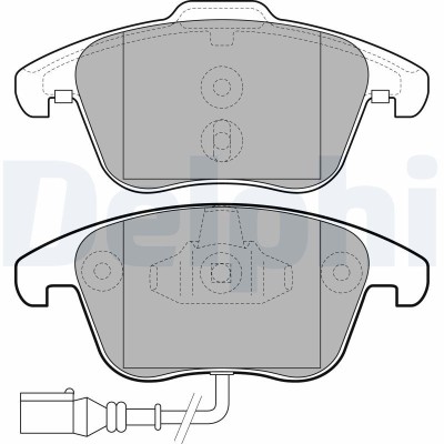 DELPHI LP2110 set placute frana,frana disc foto