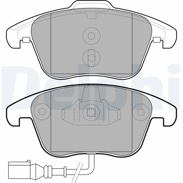 DELPHI LP2110 set placute frana,frana disc