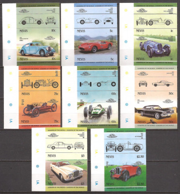 NEVIS TRANSPORT AUTOMOBILE ( serie nedantelata ) MNH foto