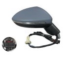 Oglinda exterioara Volkswagen Golf Sportsvan, 02.2014-, Dreapta, reglare electrica; grunduit; incalzita; geam convex; cromat; memorie; 12 pini; baza