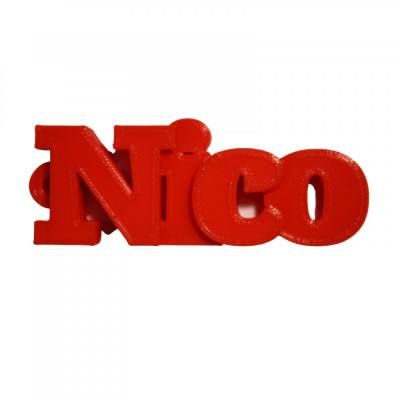 Breloc personalizat cu numele Nico foto