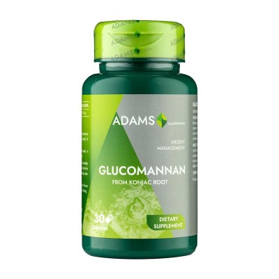 Glucomannan 450 miligrame 30 capsule Adams Vision foto