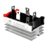 Punte Redresoare Monofazată 50A 1200V cu Radiator &ndash; Punte de Diode cu 4 Diode pentru Redresare AC-DC, Zella