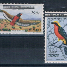 MALI 1960 FAUNA PASARI SUPRATIPAR COTA MICHEL 50 EURO