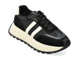 Pantofi sport GRYXX negri, 23386, din material textil si piele naturala