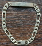 (57) BRATARA DIN ARGINT, UNISEX, PLACA MATA, MARCAJ ARGINT 925, 15.44 GRAME