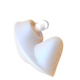 Vibrator Rosy Glossy Dual Head Alb