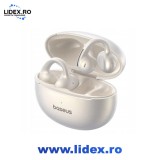 CASTI Baseus Bowie MC1 Pro Open-Ear True Wireless, on ear, pt smartphone, microfon pe casca, conectare prin Bluetooth 6.0, alb "A0102504" (timbru verd
