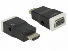 Adaptor Delock HDMI - VGA Black foto