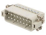 Conector HDC Inserturi Contact Tată 16A 16P