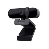 Camera Web Trust Tanor, rezolutie video Full HD, USB 2.0, Negru
