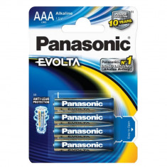 Baterii Alcaline AAA LR3 1.5V Panasonic Evolta Blister 4 foto