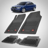 Covorase Auto Tip Tavita Compatibile Skoda Superb Generatia I (2001&ndash;2008) Negru