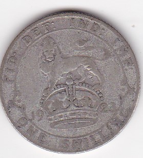 Marea Britanie Anglia 1 Shilling - George V 1923 foto