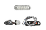 Lampa gabarit Universal, 12/24V,alb, omologare ECE,suport surub, cu LED , alb , cu fire,, Stanga , Dreapta 82x25x29mm , ovala