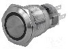 Intrerupator anti-vandalism, ON-(ON), &Oslash;19mm, ONPOW - LAS1-AGQ-11E/R/24V