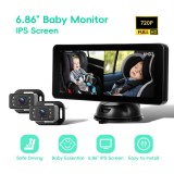 Kit 2 x Camere Auto Retrovizoare, pentru Monitorizare Bebelusi / Copii