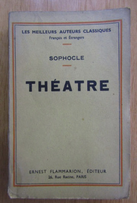 Sophocles - Theatre Sofocle teatru 7 piese in franceza foto
