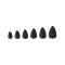 Plumbi Colmic Herakles Texas Bullet Matt Black 1.0g
