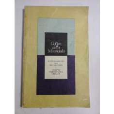 RATIONAMENTE SAU 900 DE TEZE - G. PICO DELLA MIRANDOLA