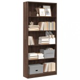 VidaXL Bibliotecă, stejar maro, 80x24x176 cm, lemn prelucrat