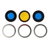 Geam Camera cu Rama Apple iPhone 16 Pro Alb / White, Ambalaj Bulk