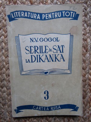 SERILE IN SAT LA DIKANKA de N. V. GOGOL , 1948 foto