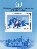 Rusia 1988 - J.O.Calgary Bloc neuzat,perfecta stare(z), Nestampilat