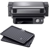 Gratar electric multifunctional Braun MultiGrill CG5033, 0X17900014, 2000 W, 3 moduri de gatire, temperatura maxima 230˚C, argintiu/negru