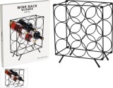 Suport metalic vertical pentru sticle de vin, 12 sticle, 39x18x34 cm