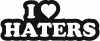 Sticker Auto I Love Haters, 4World