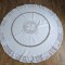 FATA DE MASA VINTAGE CIRCULARA DIN BUMBAC GROS CU INSERATII CROSET MANUA