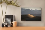 Tablou Canvas Peisaj Deșert și Munți cu Apus, 39 x 26 cm, CMCLASS