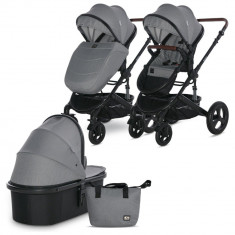 Carucior set transformabil Lorelli Boston, pana la 22 kg, Dolphin Grey