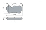 Placute frana Bosch 0986424741 Audi Porsche VW Cayenne Q7 Touareg