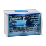 Bloc de distributie electrica 2x7 poli 125A Plastim PDB207
