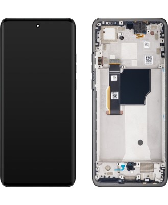 Ecran LCD Display Cu Rama Motorola Edge 40 Neo Negru foto