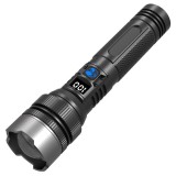 Lanterna Power Bank LED, Incarcare USB, Raza 200m, 10W, Zoom Telescopic si Incarcare Telefon, 1800 mAh, Negru