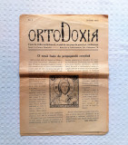 Publicatie religioasa Ortodoxia 1933, ziar vechi de colectie, religie ortodoxism