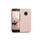 Husa pentru Motorola Moto G5 Plus, Piele ecologica, Roz, 41393.10