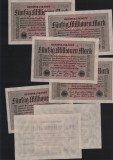 Germania 50000000 50 000 000 marci mark (50 milioane) 1923 unc pret pe bucata