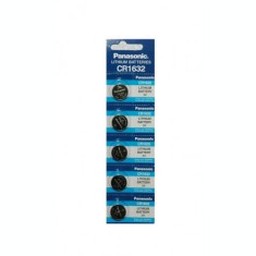 Panasonic Lithium CR1632 3V 140mAh baterie plata (Blister de 5 bucati) foto