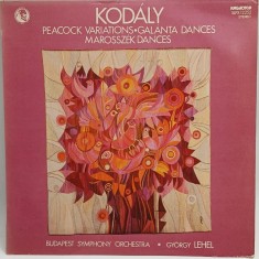 Kodaly. Gyorgy Lehel - Peacock Variations. Galanta Dances. Morosszek Dances NM / VG+ vinil LP disc muzica clasica Jungaroton Ungaria 1981