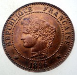 C.020 FRANTA CERES 2 CENTIMES 1896 A XF