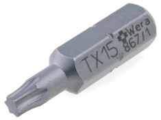 Capăt de şurubelniţă Torx TX15 25mm