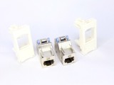 2 x Schneider Electric Female Cat 6 RJ45 Connector VDIB17726B12 + VDI88240